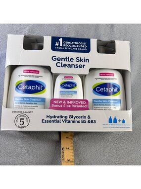 Cetaphil Gentle Skin Cleanser Hydrating New Box of 2 20 oz 4 oz Bottles Sealed